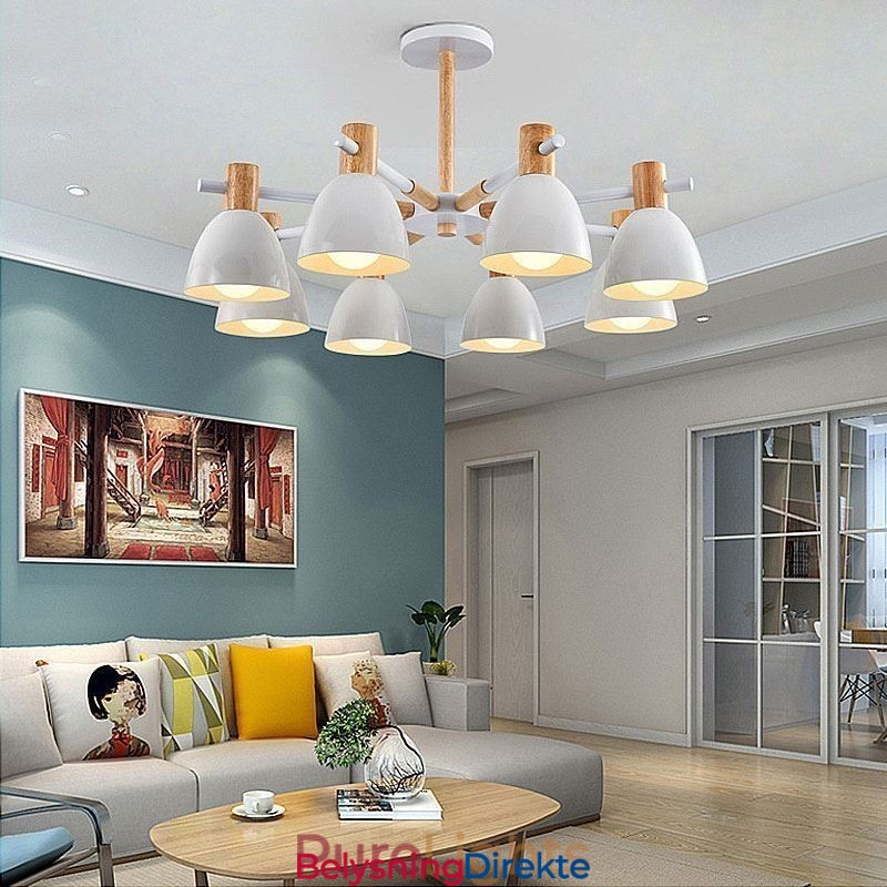 Moderne Enkel Macaron-Anhengslampe Kreativ Trebelysning