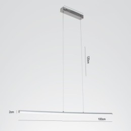 Nordisk Pendellampe Akryl Kreativ Sylindrisk Pendellampe