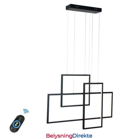 Nordisk Pendellampe Geometrisk Firkantet Pendellampe