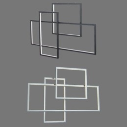 Nordisk Pendellampe Geometrisk Firkantet Pendellampe