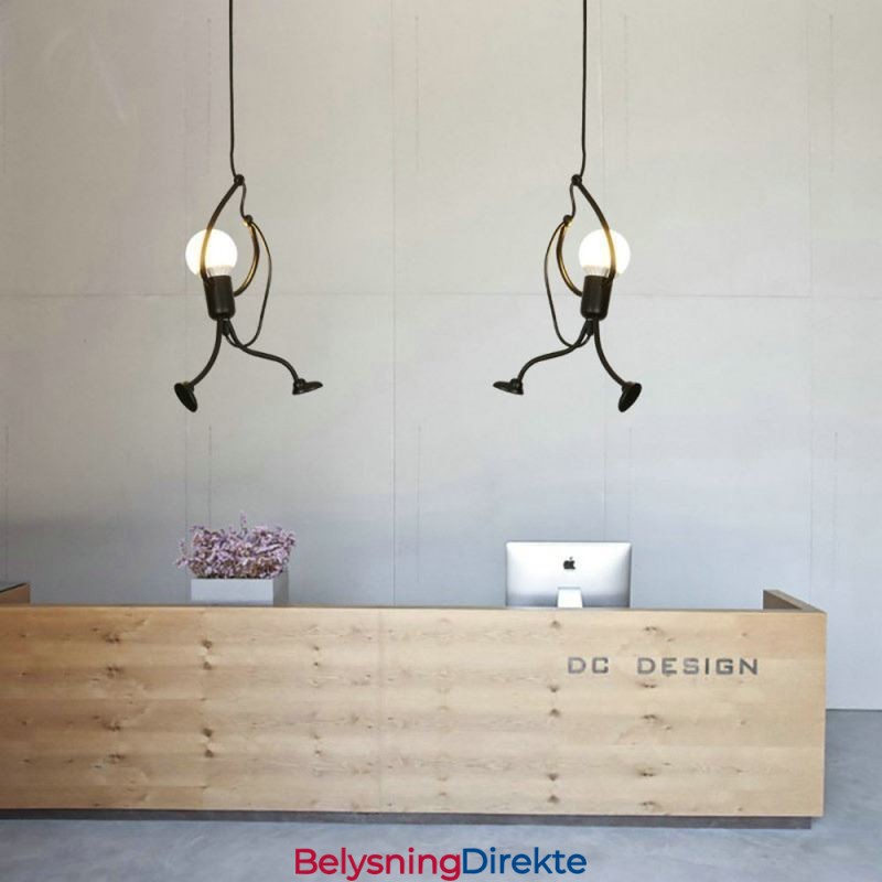 Moderne Enkel Pendellampe Liten Mannsformet Lampe Kreativ Lampe