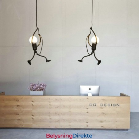 Moderne Enkel Pendellampe Liten Mannsformet Lampe Kreativ Lampe