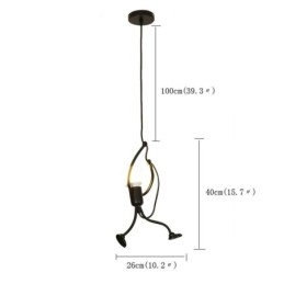 Moderne Enkel Pendellampe Liten Mannsformet Lampe Kreativ Lampe