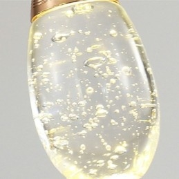 Seeded Glass Teardop Cluster Pendelbelysning