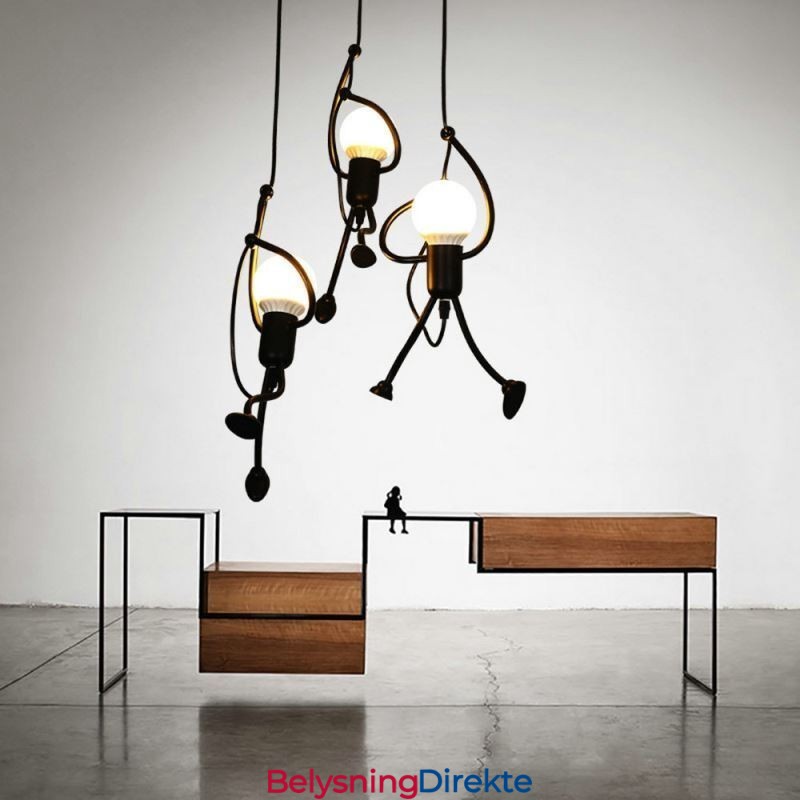 Moderne Pendellampe Kreativ Liten Mannsformet Lampe Individuell Hjemmelampe