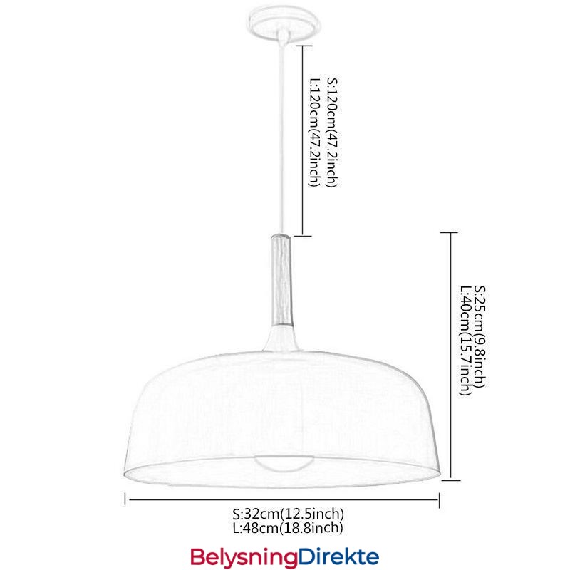 Nordisk Pendellampe Individuell Justerbar Lampe Hjem Varme Belysning Lys