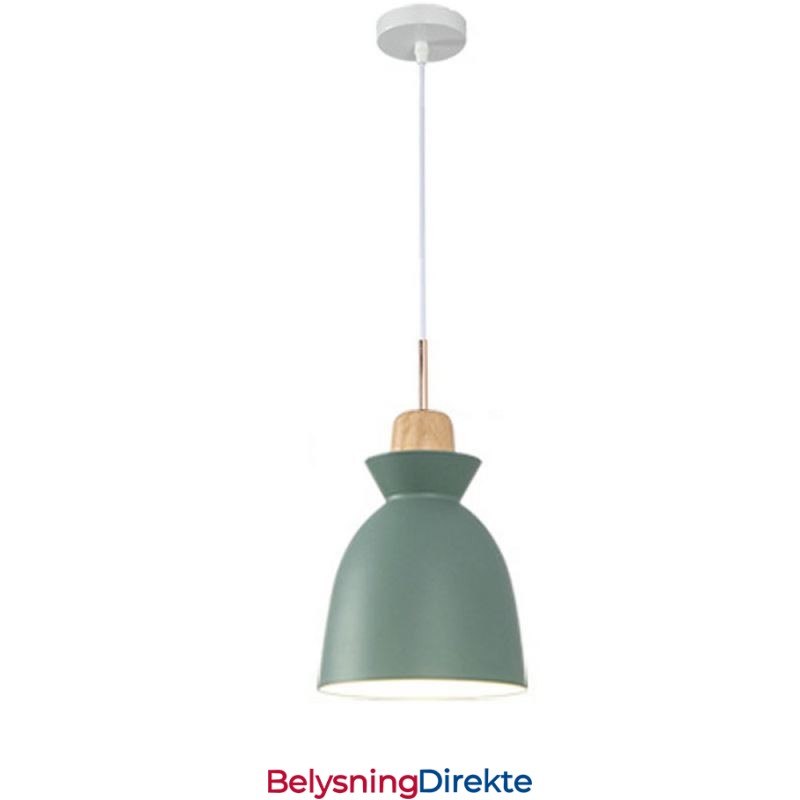 Pendellampe Nordisk Metallkuppel Makaronfarger Lampelampe