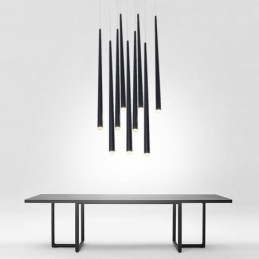 Moderne Pendellampe Sylinderformet Lampe Meteor Rain Lighting