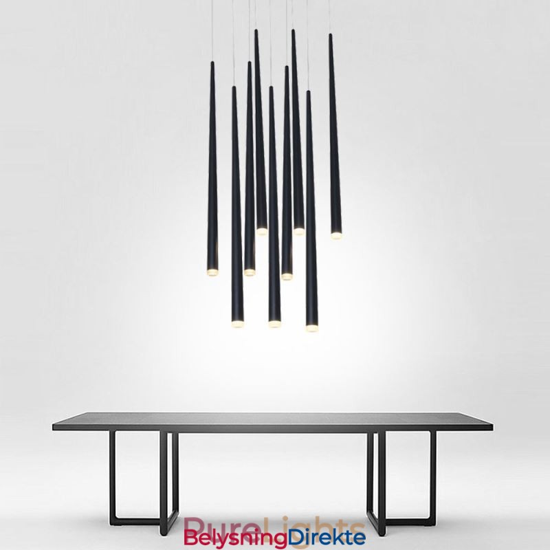 Moderne Pendellampe Sylinderformet Lampe Meteor Rain Lighting