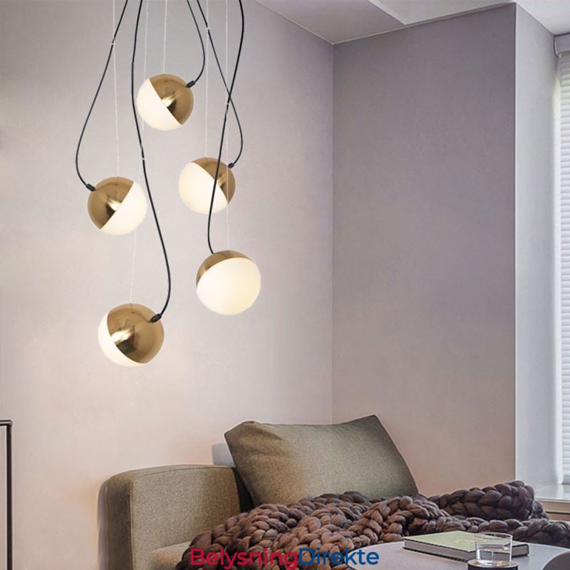 Nordisk Klyngependellampe Kreativ Sirkelformet Lampebelysning