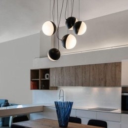 Nordisk Klyngependellampe Kreativ Sirkelformet Lampebelysning