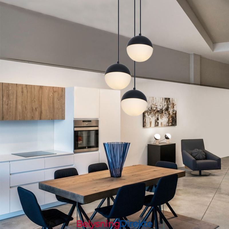 Nordisk Kuleformet Pendellampe, Moderne Og Kreativ, Rund Form, Lampebelysning