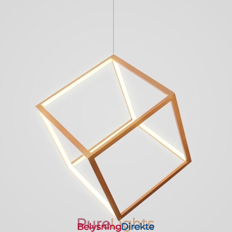 Postmoderne Pendellampe Geometrisk Gullfarget Hengelampe