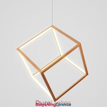 Postmoderne Pendellampe Geometrisk Gullfarget Hengelampe