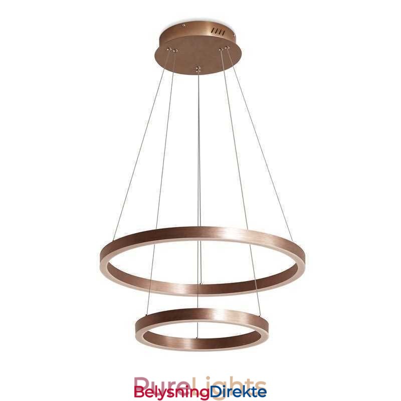 Pendellampe Tegning Håndverk 2 Ringer Lampe 60+40Cm