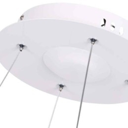 Moderne Pendellampe I Akryl, Sirkelformet Lampe, 40 Cm