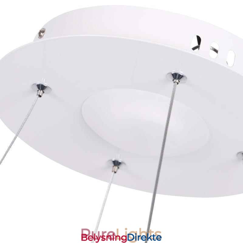 Moderne Pendellampe I Akryl, Sirkelformet Lampe, 40 Cm