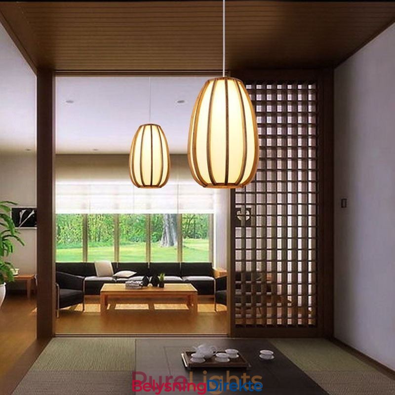 Visuell Komfort Bambus Pendellampe