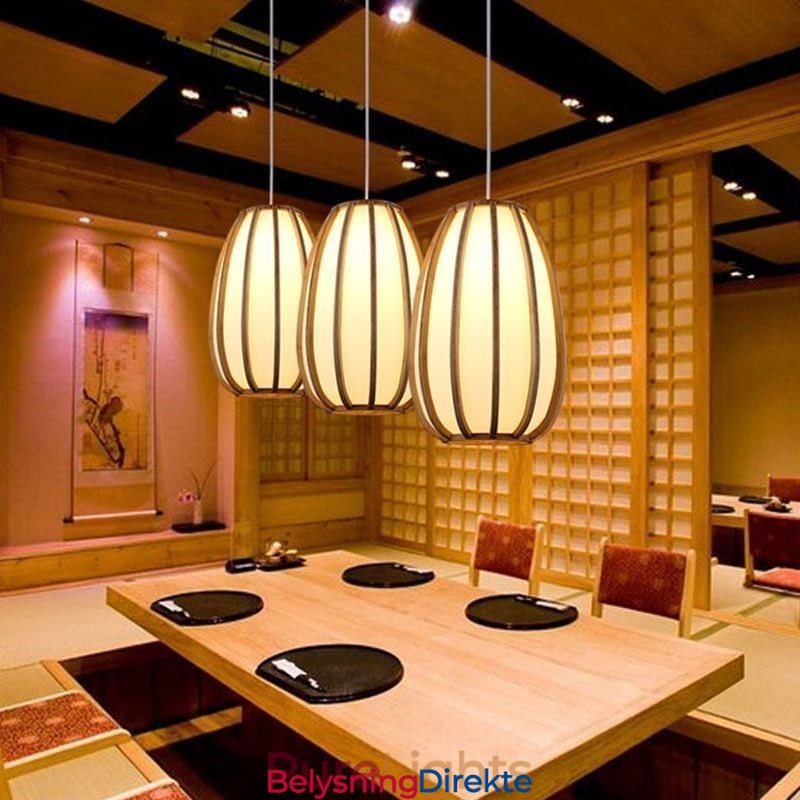 Visuell Komfort Bambus Pendellampe