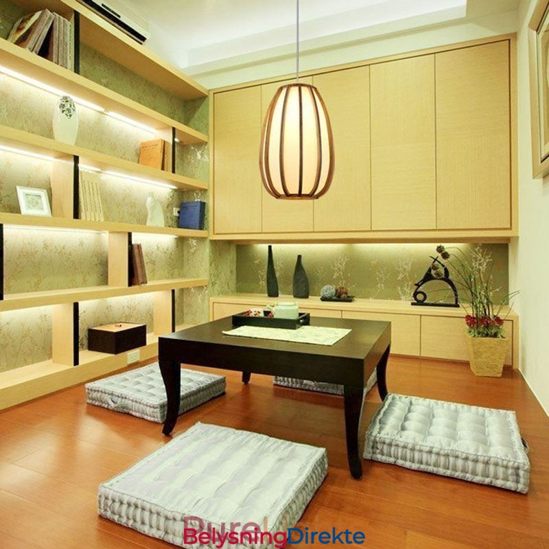 Visuell Komfort Bambus Pendellampe