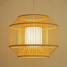 Lanterne Bambus Pendellampe Kreativ Japansk Pendellampe
