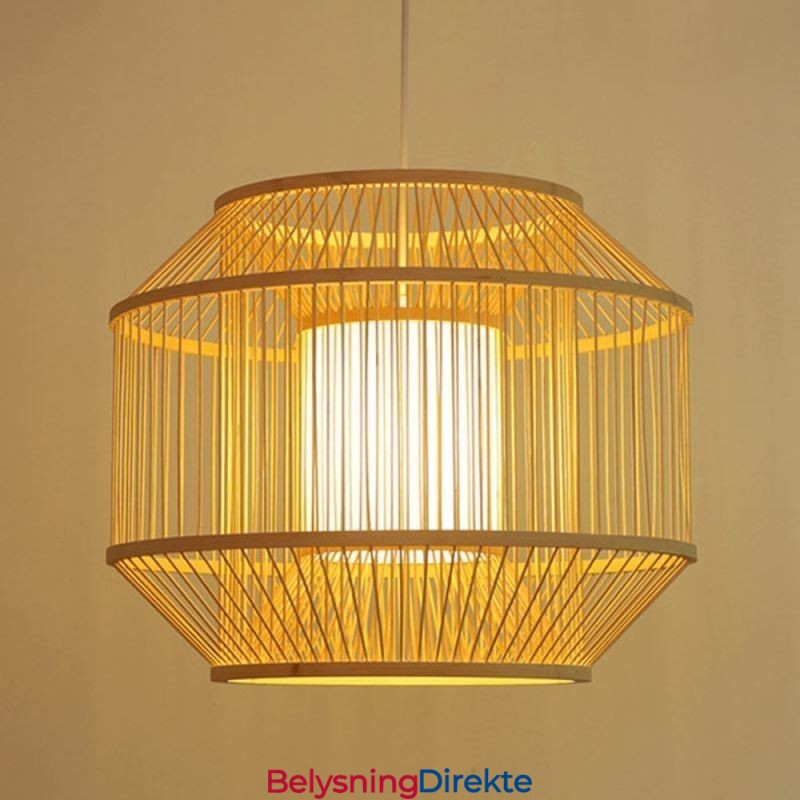 Lanterne Bambus Pendellampe Kreativ Japansk Pendellampe