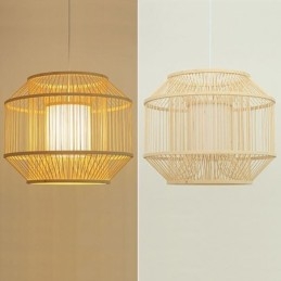 Lanterne Bambus Pendellampe Kreativ Japansk Pendellampe