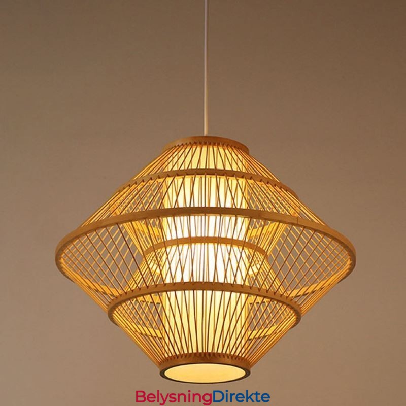 Gyroskopdesign Bambus Pendellampe