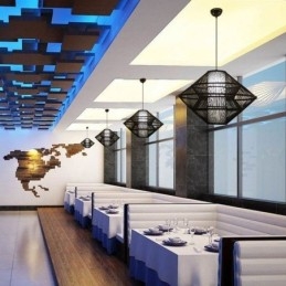 Gyroskopdesign Bambus Pendellampe