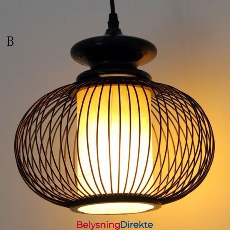 Nordisk Utsøkt Bambus Pendellampe