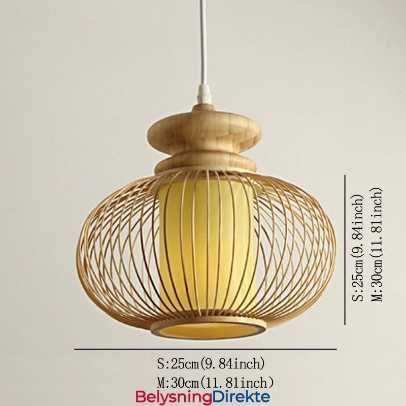 Nordisk Utsøkt Bambus Pendellampe