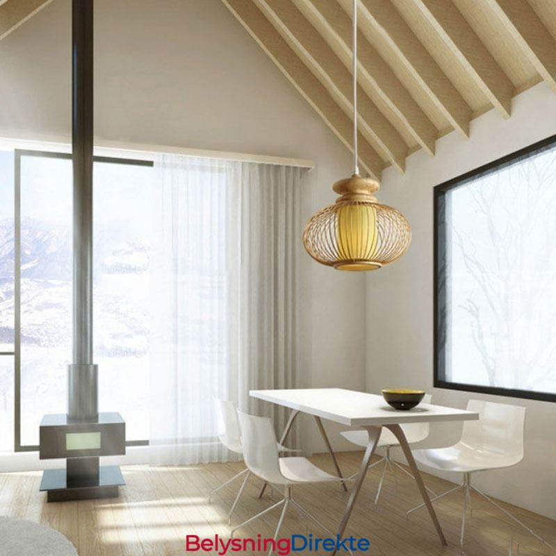 Nordisk Utsøkt Bambus Pendellampe