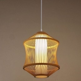 Visual Comfort Bambusburpendellampe