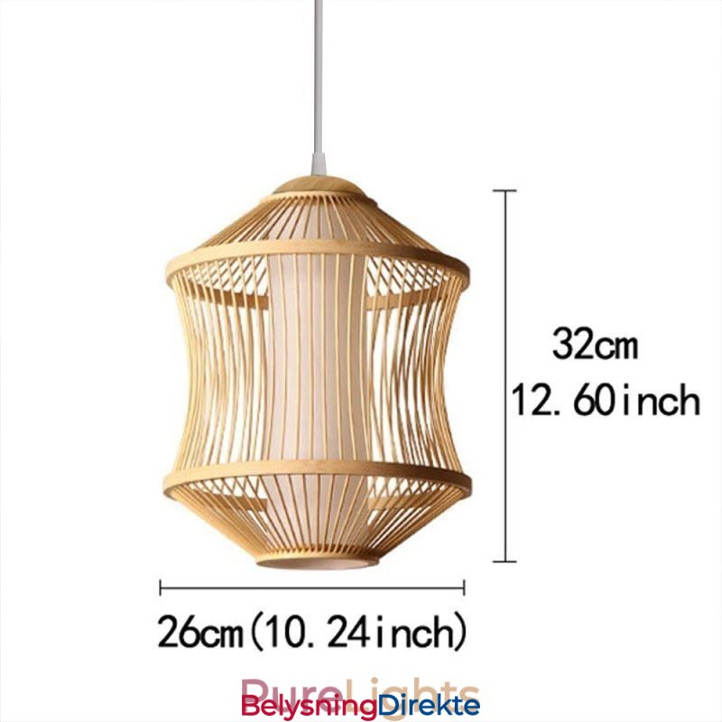 Visual Comfort Bambusburpendellampe