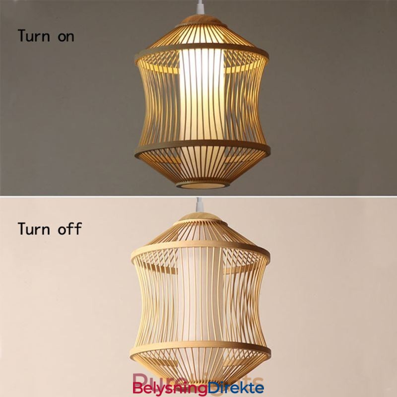 Visual Comfort Bambusburpendellampe