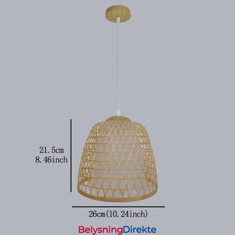 Visual Comfort Dome Bambus Pendellampe