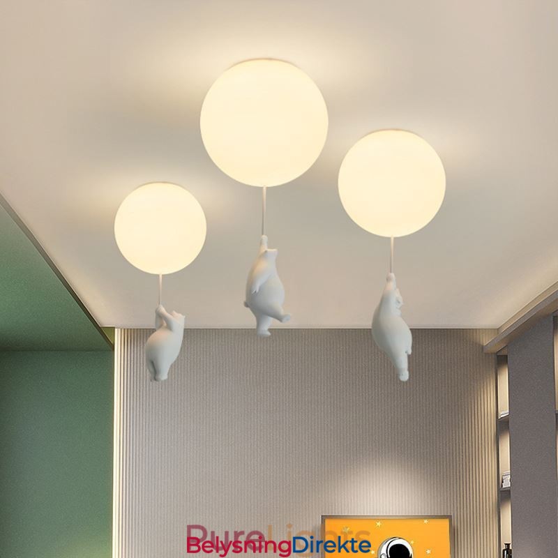 Nordisk Ballongtaklampe Akryl Pendellampe For Barn