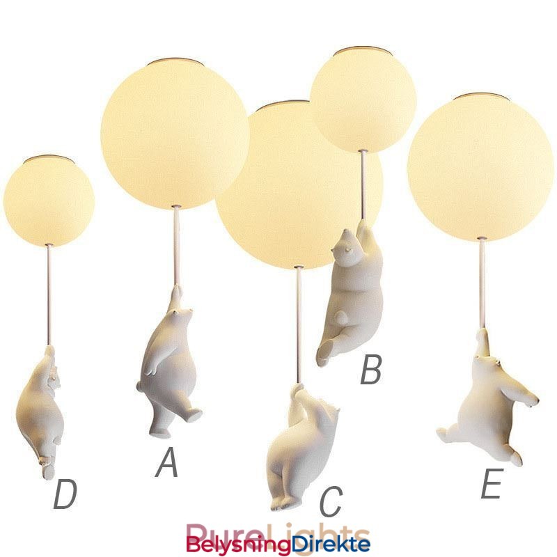 Nordisk Ballongtaklampe Akryl Pendellampe For Barn