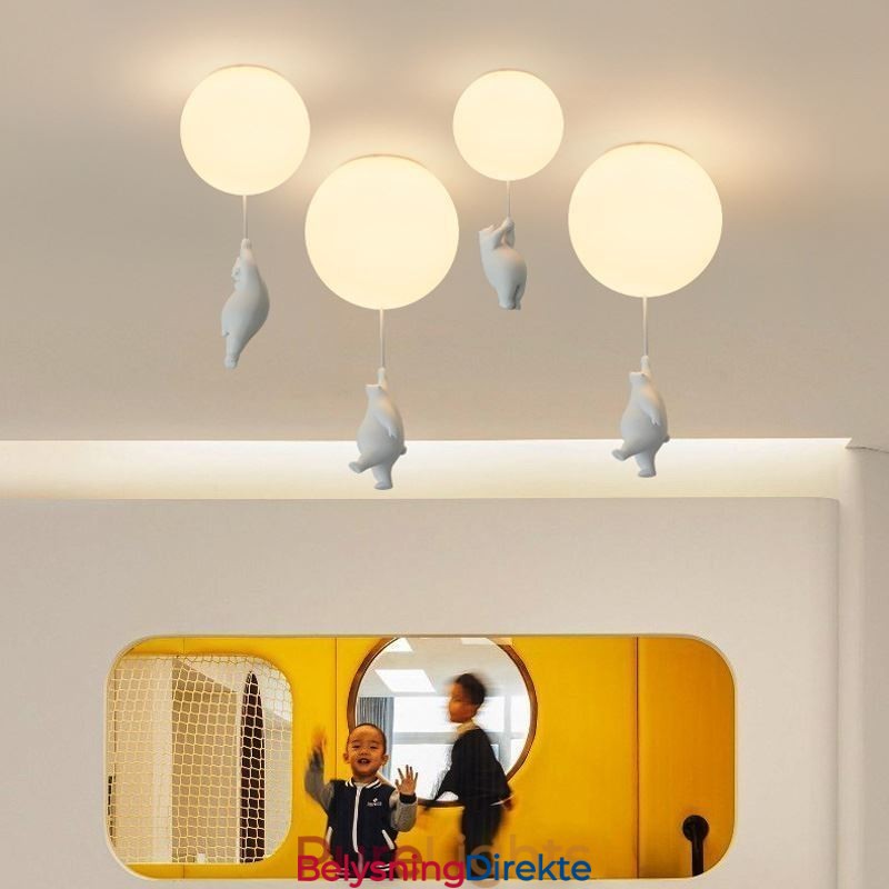 Nordisk Ballongtaklampe Akryl Pendellampe For Barn