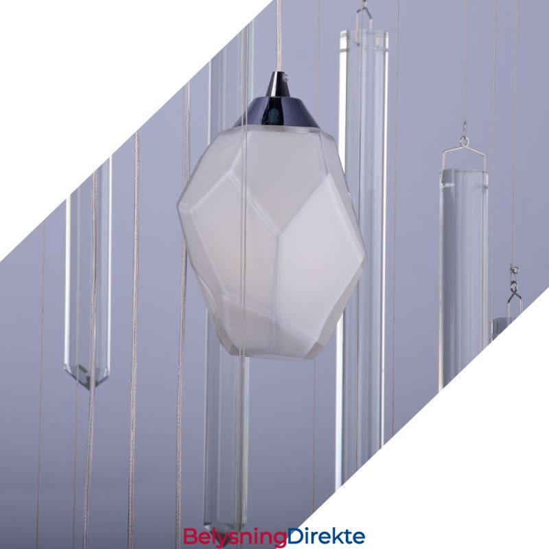 Klyngeformet Pendellampe Moderne Stor Pendelkrystalllysekrone Tosidig Trapp