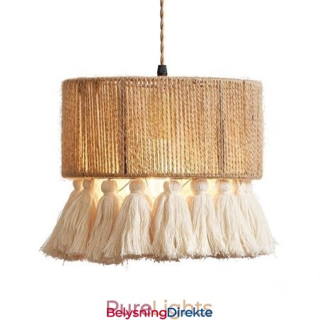 Hamptau Pendellampe Retro Dekorasjon Taklampe Dusk Lampeskjerm