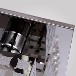 Lysekrone Moderne Krystall Rustfritt Stål Stue 4 Lys