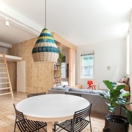 Bambus- Og Rottingpendellampe Med Striper, Håndvevd Intervallskjerm, Taklampe