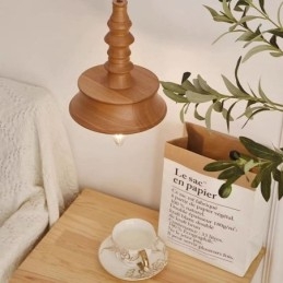 Anhengslampe I Gummitre I Vintagestil