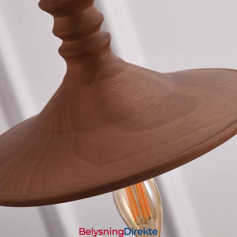 Anhengslampe I Gummitre I Vintagestil