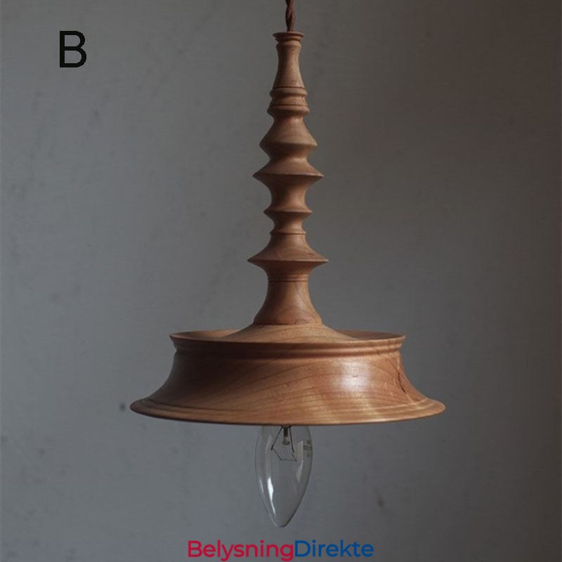 Anhengslampe I Gummitre I Vintagestil