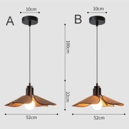 Nordisk Pendellampe I Wabi Sabi-Stil, Dekorativ Taklampe I Stoffskjerm