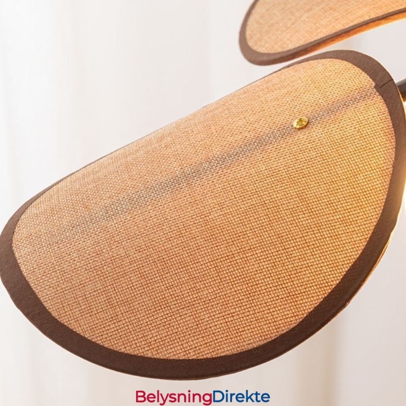 Nordisk Pendellampe I Wabi Sabi-Stil, Dekorativ Taklampe I Stoffskjerm