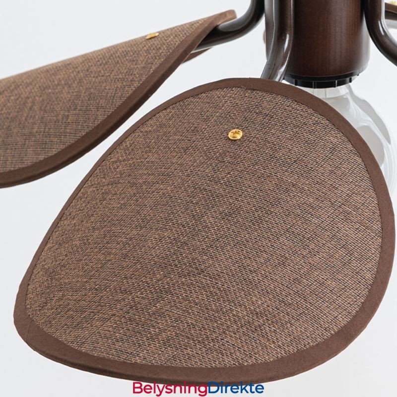 Nordisk Pendellampe I Wabi Sabi-Stil, Dekorativ Taklampe I Stoffskjerm