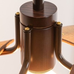 Nordisk Pendellampe I Wabi Sabi-Stil, Dekorativ Taklampe I Stoffskjerm